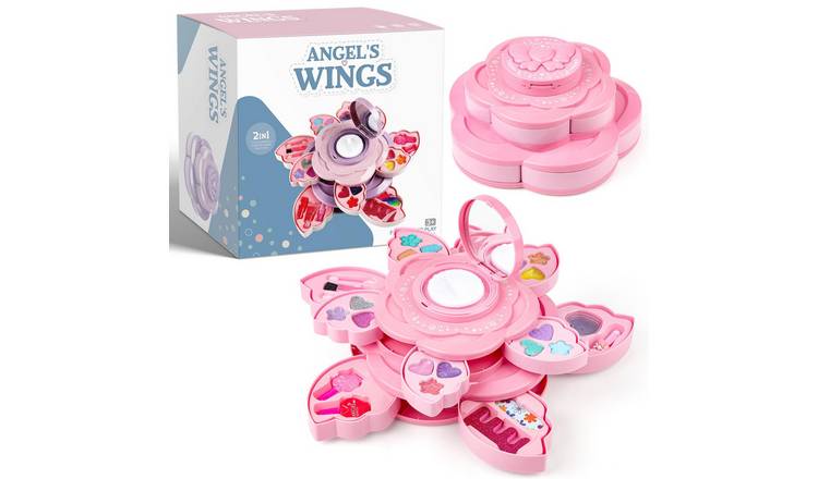 deAO 2-in-1 Flower Makeup Set Toy - Pink
