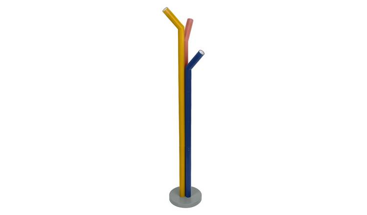Osram Decor Straw Triple 3xE27 Boho Standing Tall Floor Lamp - Multicolour