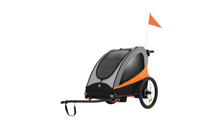 Kinderkraft NAVA 3-in-1 Bike Trailer Pushchair Jogger - Sunny Orange