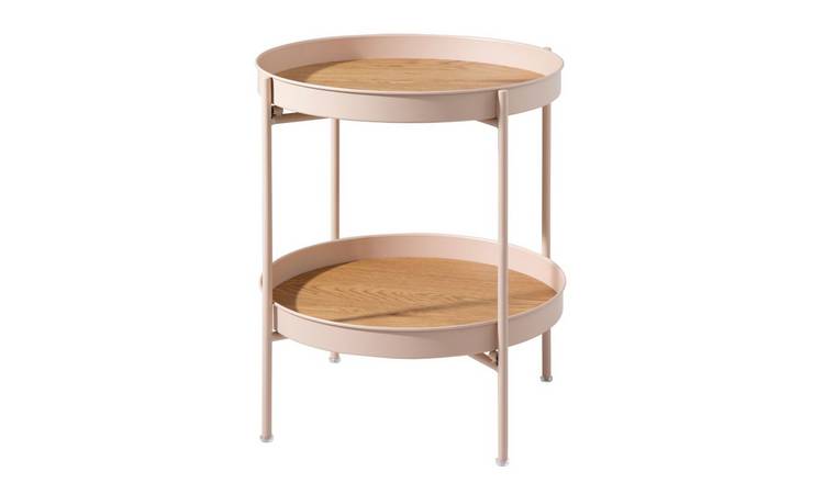 Noa & Nani Flora Round Metal Coffee Table - Pink