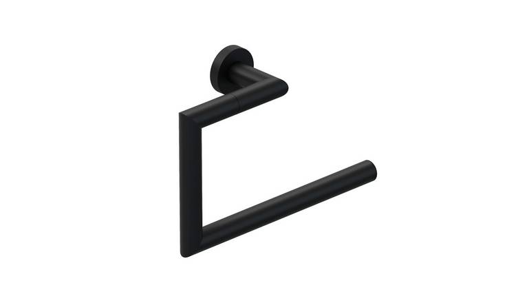Cosmic Kubic Towel Ring - Matt Black