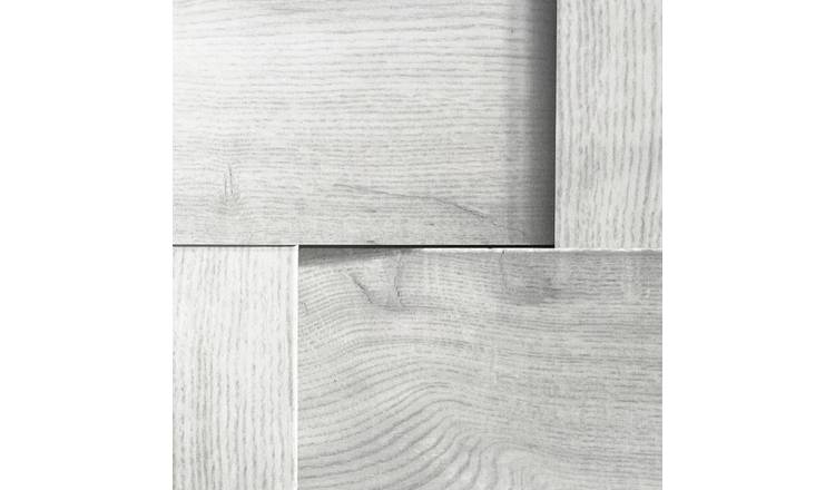 Debona Harrow Weave Wood Panel Wallpaper - Grey