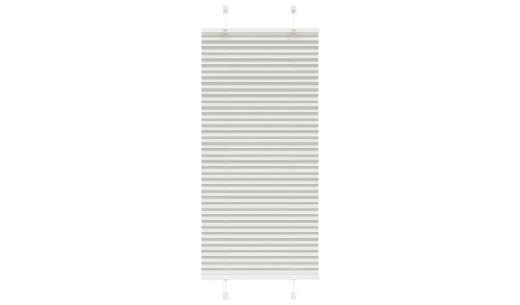 Walplus Polyester Pleated Blind - Light Grey - 65 x 150 cm