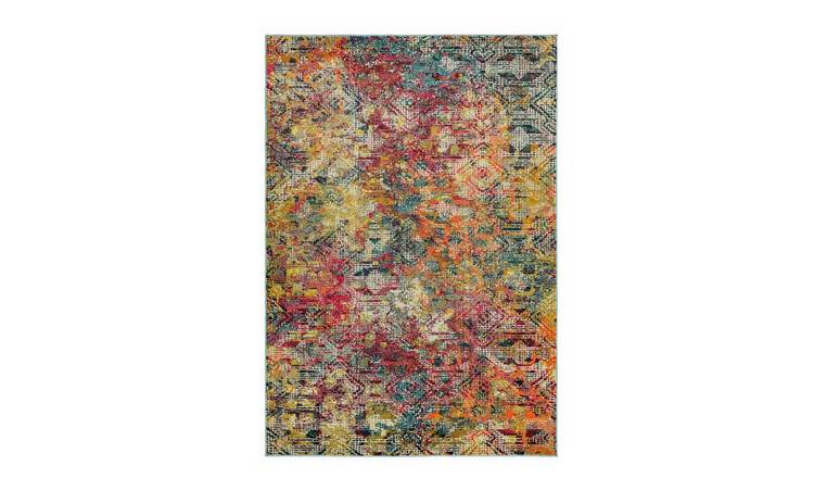 Mega Flooring Multi Modern Abstract Rug - 80 x 150cm