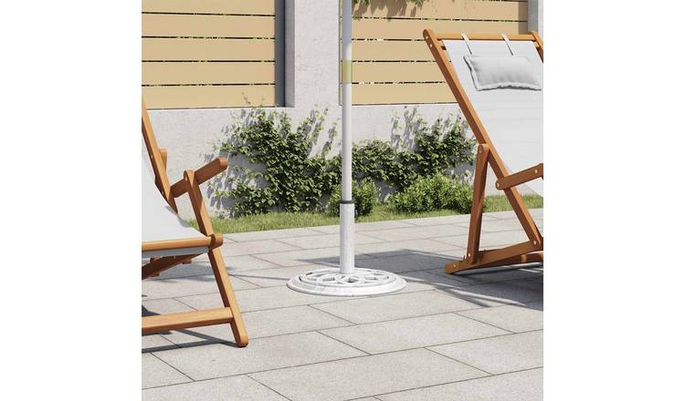 Walplus Umbrella Base Medium Durable Umbrella Base - White - 44 x 31 cm