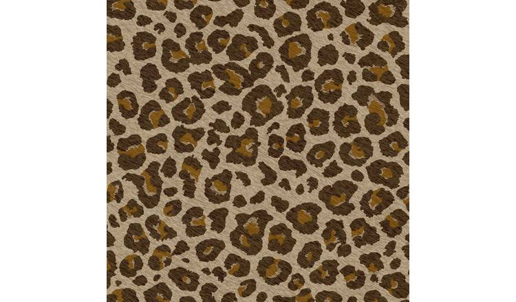 Grandeco Paul Moneypenny Leopard Print Textured Wallpaper - Natural Brown
