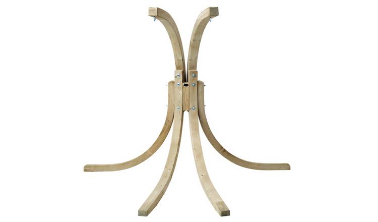Amazonas Globo Royal Wooden Double Egg Chair Stand - Natural