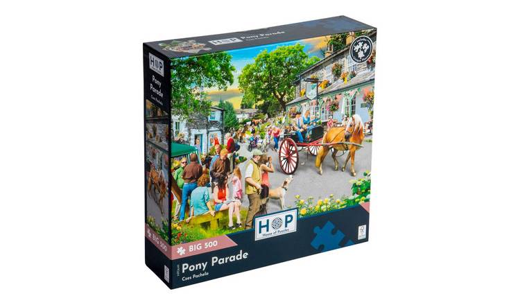 The House of Puzzles Pony Parade BIG 500 Piece Jigsaw Puzzle