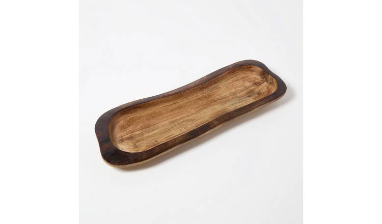 Homescapes Mango Wood Dough Bowl - Natural