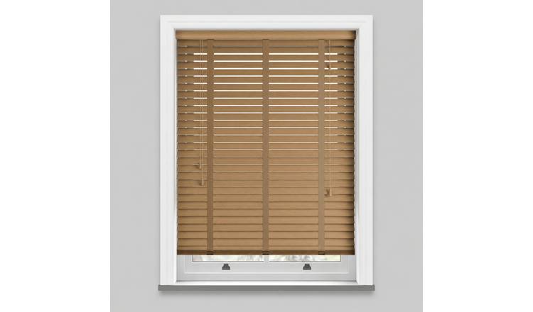 New Edge Blinds Sahara Oak Faux Wood Tape Venetian Blind - 200cm x 120cm
