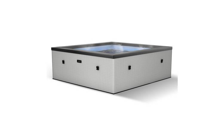 Wave Garda 4-Person Eco Foam Hot Tub with Integrated Heater - Graphite Grey