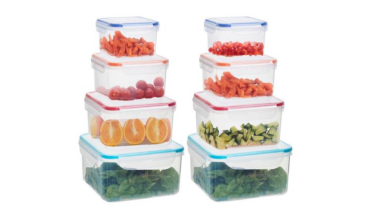 Orsina Herrela Set of 8 Airtight Lid Food Containers