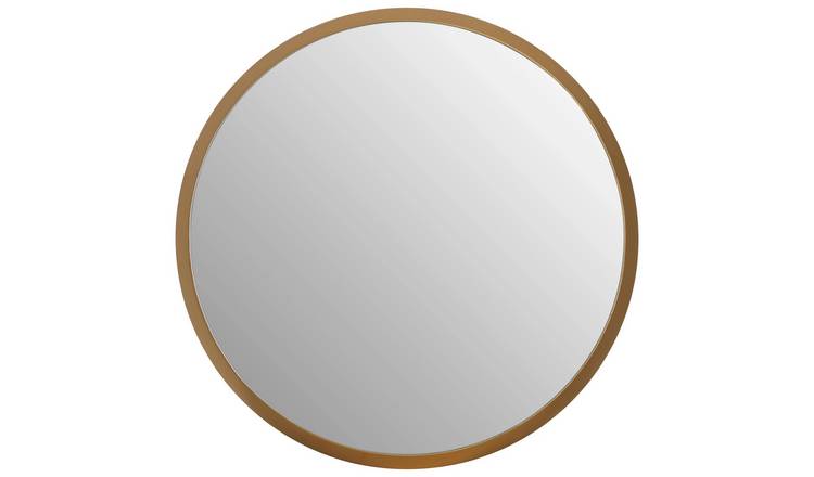 Orsina Athena Medium Round Wall Mirror With Frame – Gold