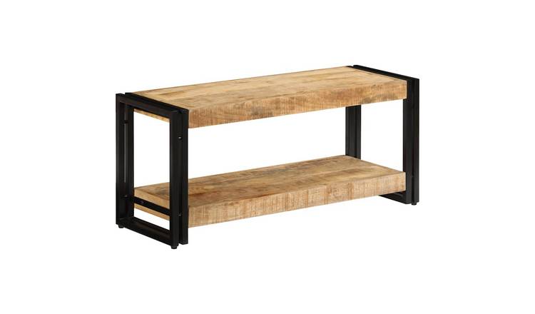 Walplus Solid Mango TV Cabinet - Brown - 90 x 30 x 40 cm