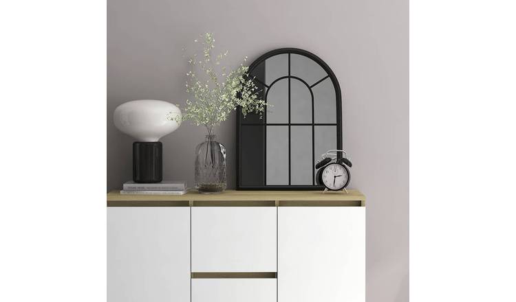 Walplus Iron Wall Mirror - Black - 60 x 45 cm