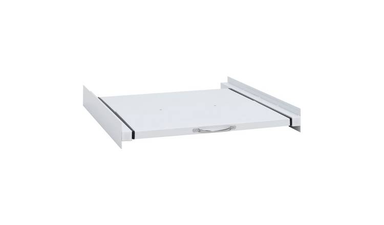 Walplus Washing Machine Stacking Kit with Pull-Out - White - 60 x 60 x 8 cm