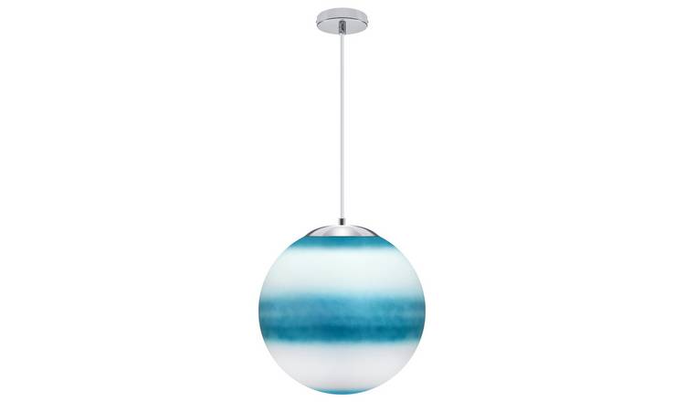 Energy Light Bulbs Sphere Ball Ceiling Pendant Light - Blue and White