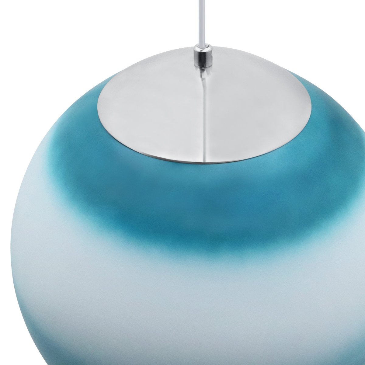 Energy Light Bulbs Sphere Ball Ceiling Pendant Light - Blue and White - Image 3