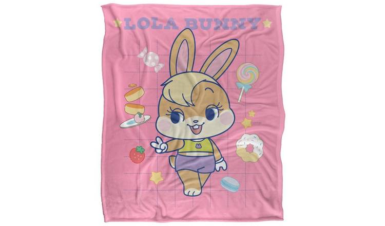 Looney Tunes Lola Bunny Gokko Grid Blanket - 147cm x 91cm