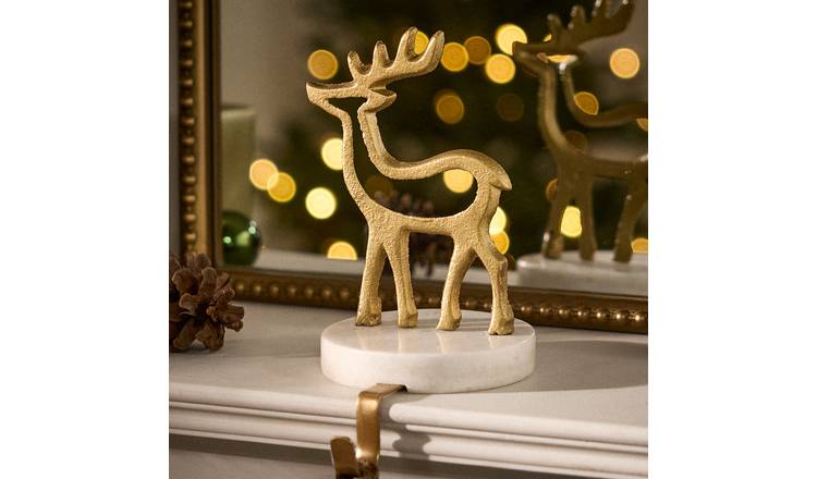 Dibor Marble Base Stocking Holder - Gold