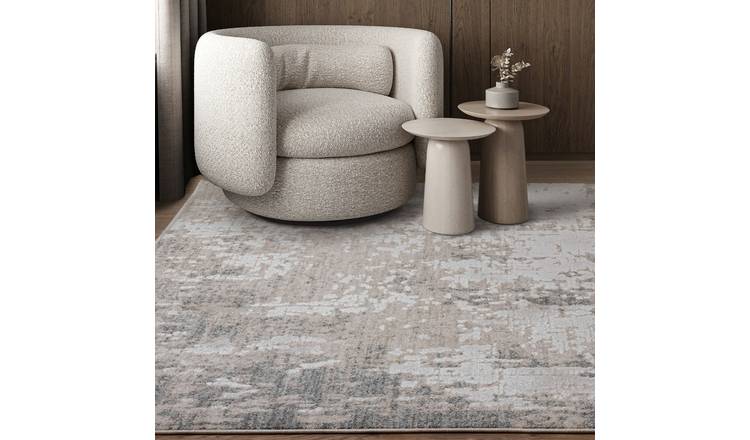 Mega Flooring Grey Modern Abstract Rug - 120 x 160cm