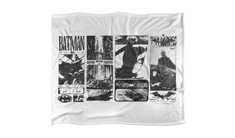 Batman Through The Years Live Action Blanket - 152cm x 127cm