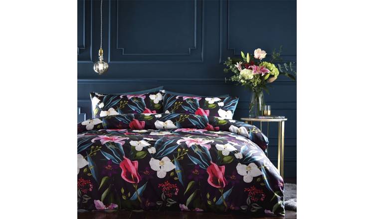 Portfolio Home Lily Tropics Multicoloured Duvet Cover Set - Double