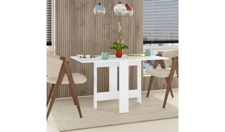 Decortie Artemio Folding Particleboard Dining Table - White
