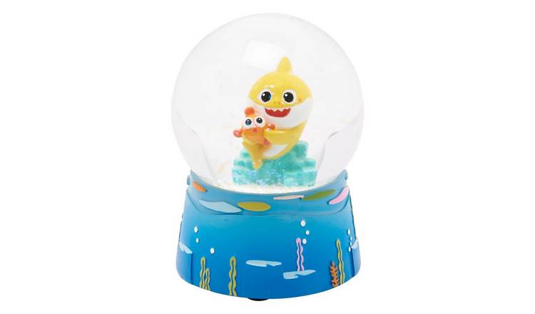 Widdop Baby Shark Glass Snow Globe - Blue