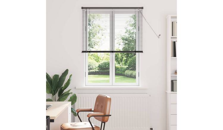 Walplus PVC Window Blind - Silver Grey - 150 x 80 cm