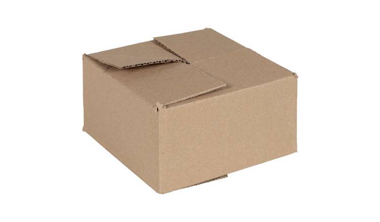 Walplus Pack of 50 Cardboard Folding Box - Natural - 15 x 15 x 8 cm
