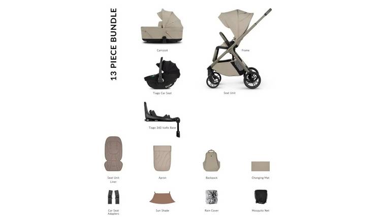 Venicci Tila 4-in-1 Travel System - Black/Latte