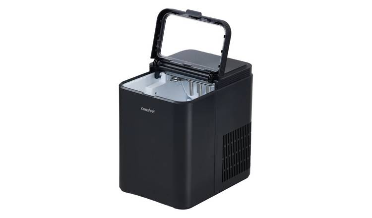 Living and Home Ice Maker Machine with Ice Scoop and Basket - Black
