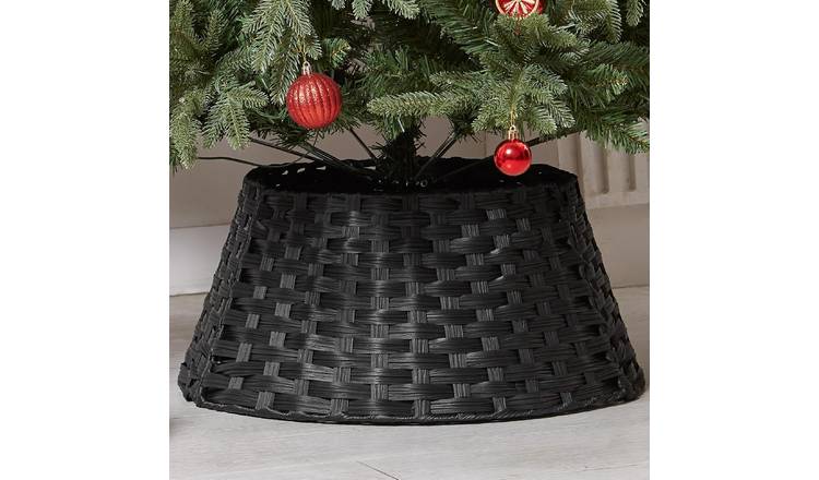My Christmas Wicker Christmas Tree Skirt Rattan Basket - 56cm