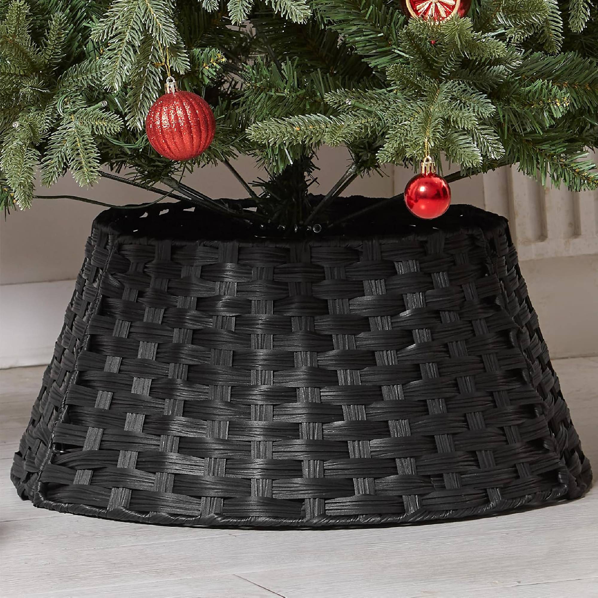 My Christmas Wicker Christmas Tree Skirt Rattan Basket - 56cm - Image 1