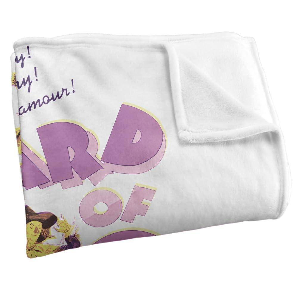 Wizard Of Oz Retro Logo Soft Touch Blanket - 147cm x 91cm - Image 2