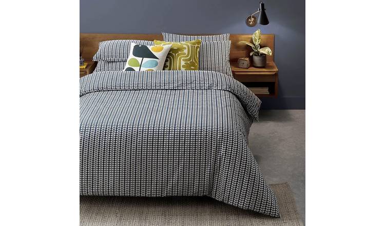 Orla Kiely Tiny Stem Navy Duvet Cover - Double
