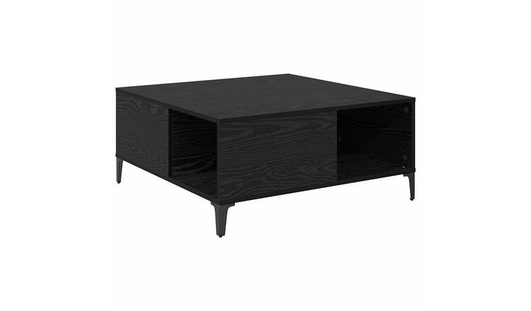 Walplus Storage Coffee Table - Dark Oak - 80 x 80 x 36.5 cm