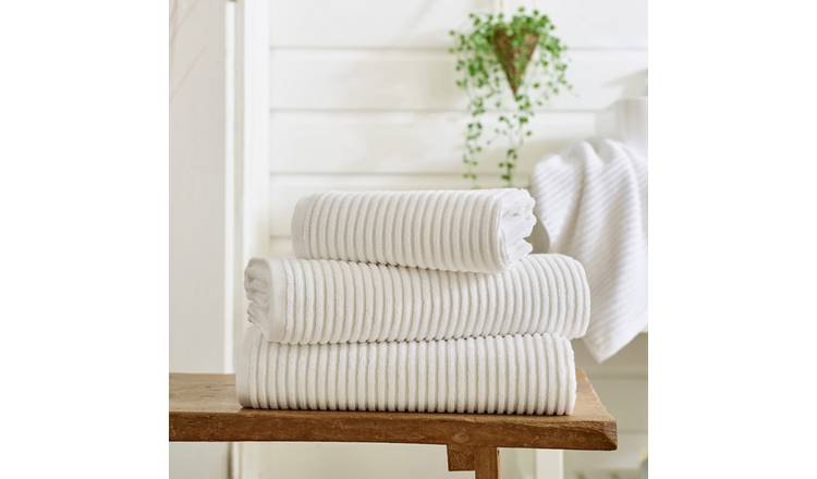 Deyongs Sereno Soft Textured Cotton Hand Towel - White
