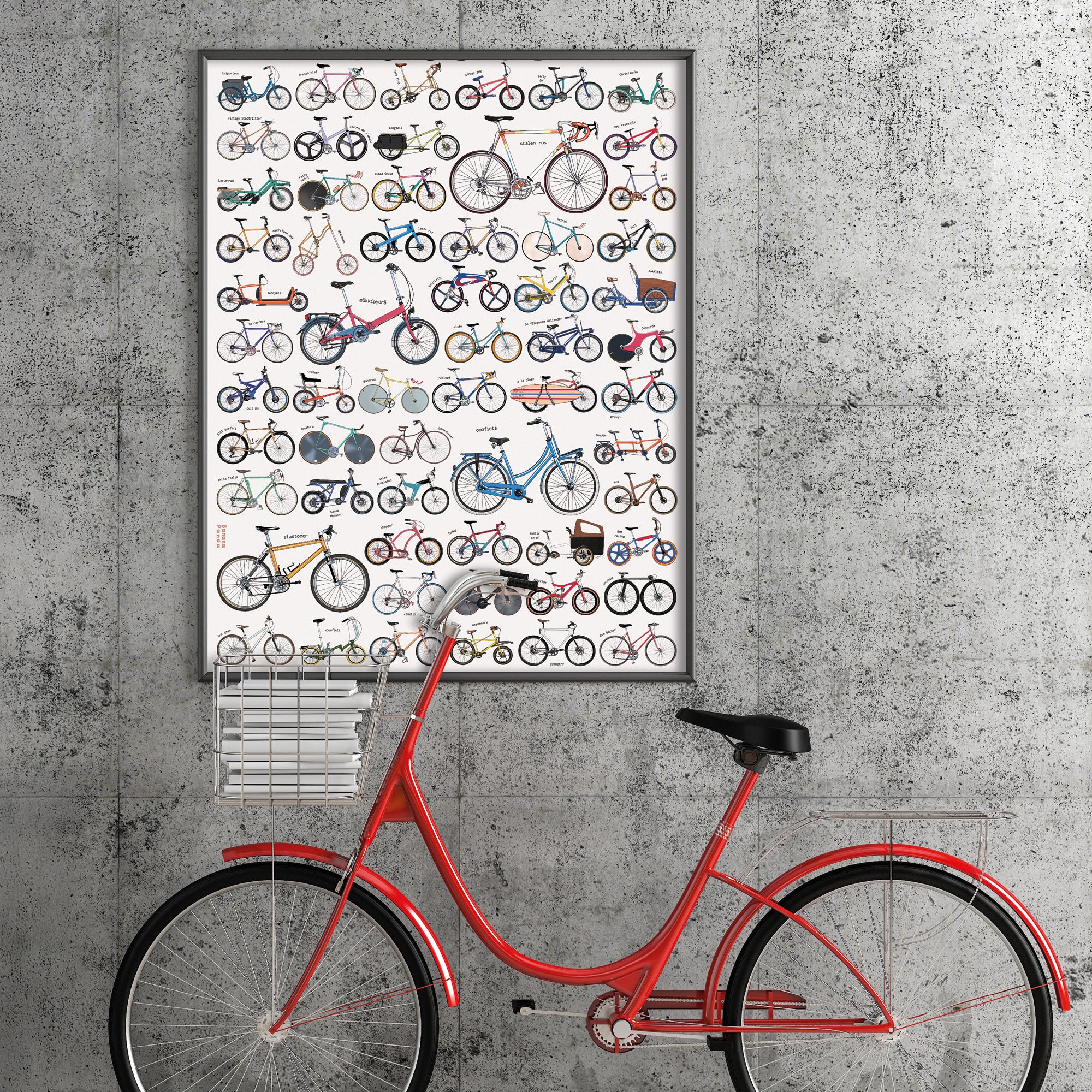 Banana Panda Bicycles 1000 Piece Jigsaw Puzzle - Image 3
