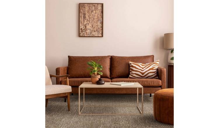 Mega Flooring Brown Modern Geometric Rug - 120 x 170cm