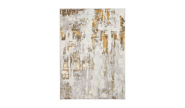 Mega Flooring Grey Modern Abstract Rug - 80 x 150cm
