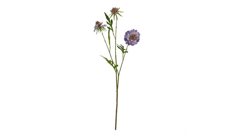 Hill Interiors The Natural Garden Scabious Stem Artificial Plant - Purple
