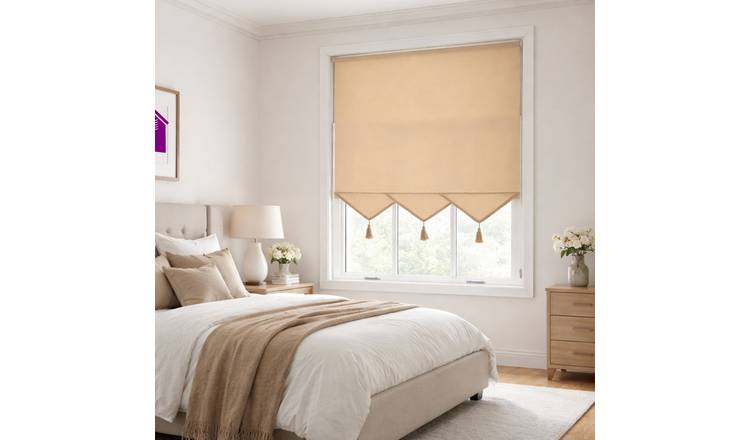 Furnished Cappuccino Daylight Roller Blind Triangle Edge - 60 x 165cm