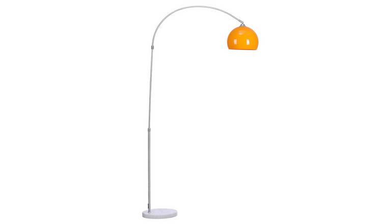 Living and Home 180cm Arched Floor Lamp - Orange