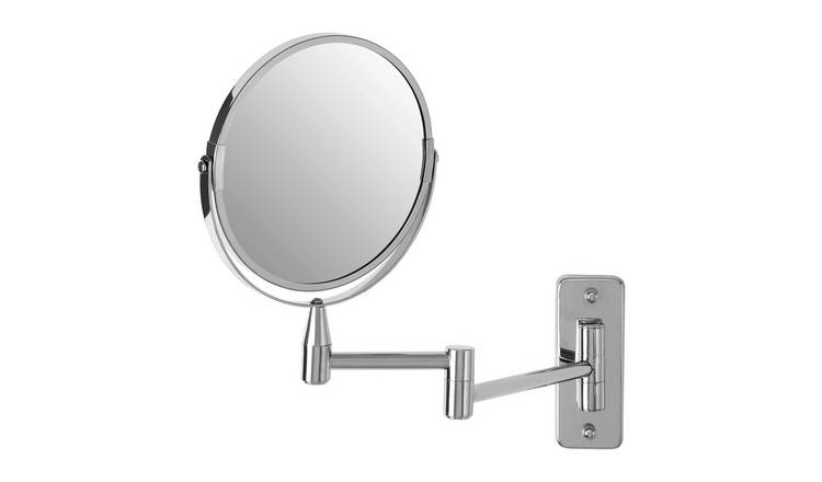 Orsina Cassini Wall Mounted Extending Mirror – Silver
