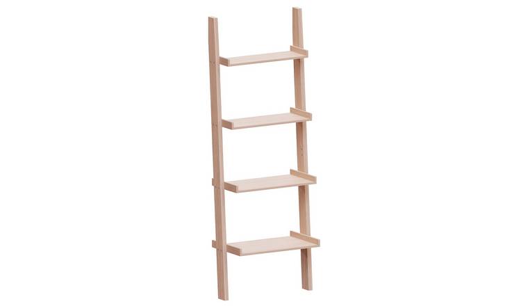 Vida Designs York 4 Tier Ladder Bookcase - Pine