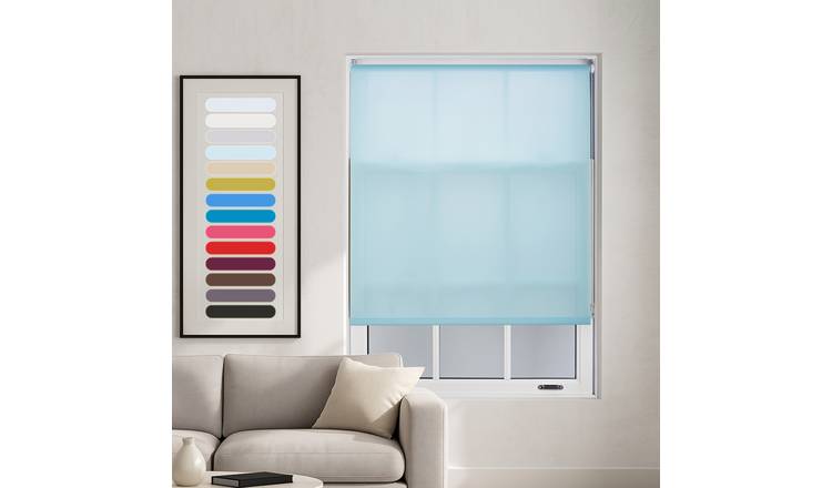 Furnished Duck Egg Daylight Roller Blind - 235 x 165cm
