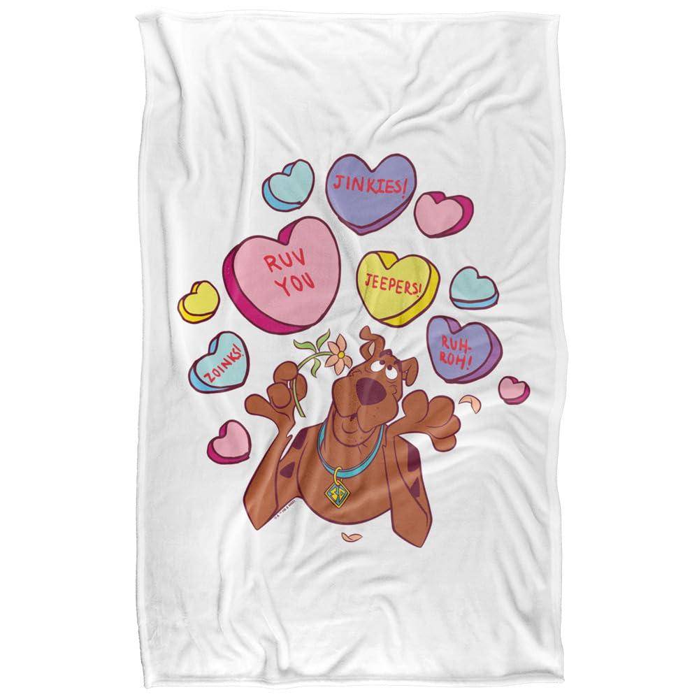 Scooby Doo Candy Soft Touch Valentine's Day Blanket - 147cm x 91cm - Image 1