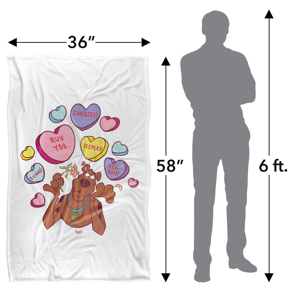 Scooby Doo Candy Soft Touch Valentine's Day Blanket - 147cm x 91cm - Image 4